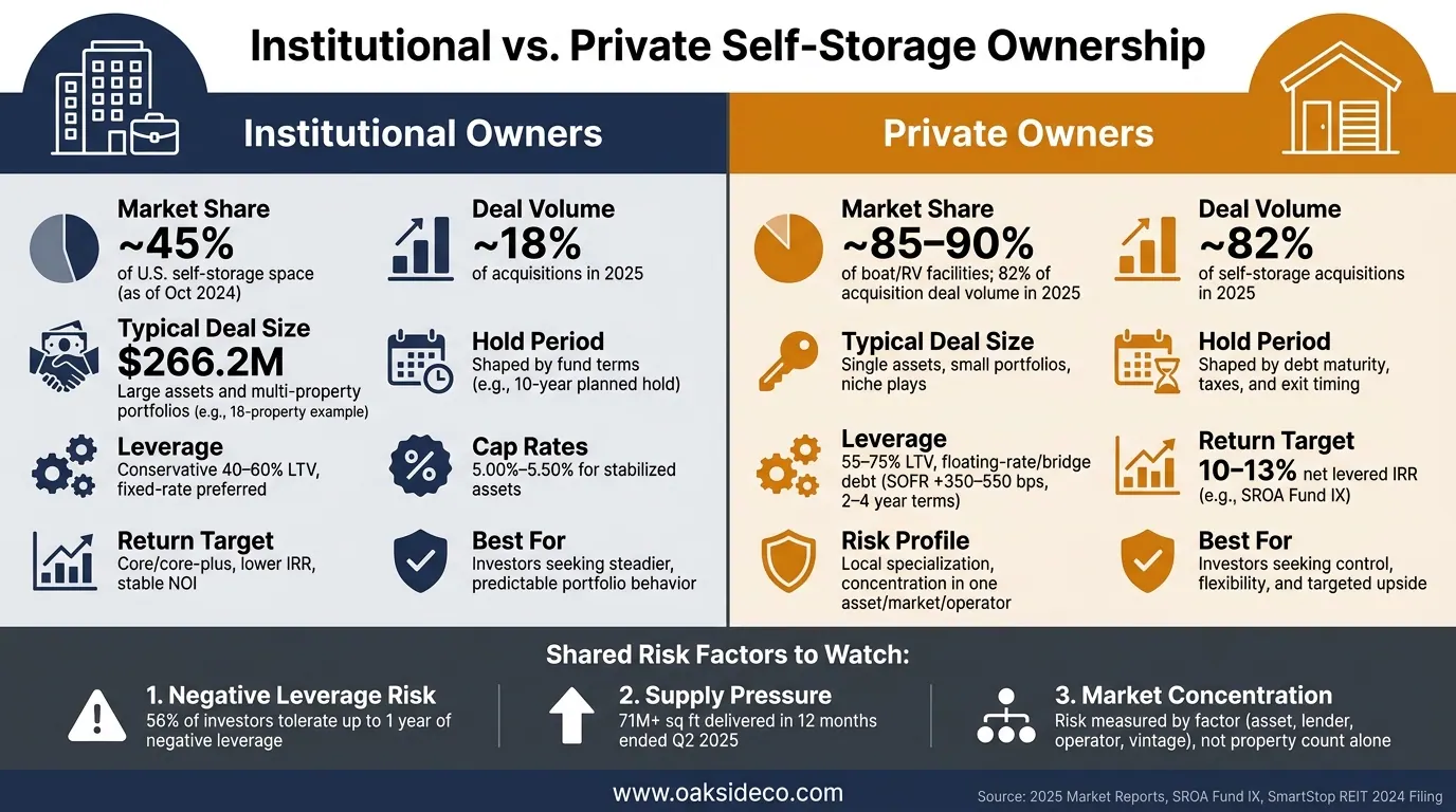 Institutional vs Private Self-Storage Ownership: Key Differences at a Glance