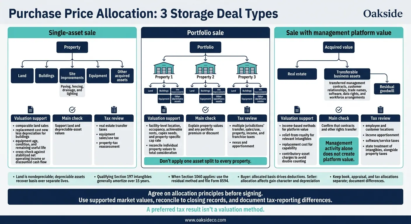 Purchase Price Allocation: 3 Storage Deal Types